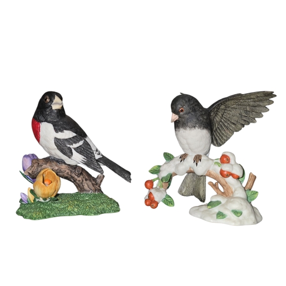Lenox Ceramic Bird Figurines,  Set Of 2 - Picture 1 of 3